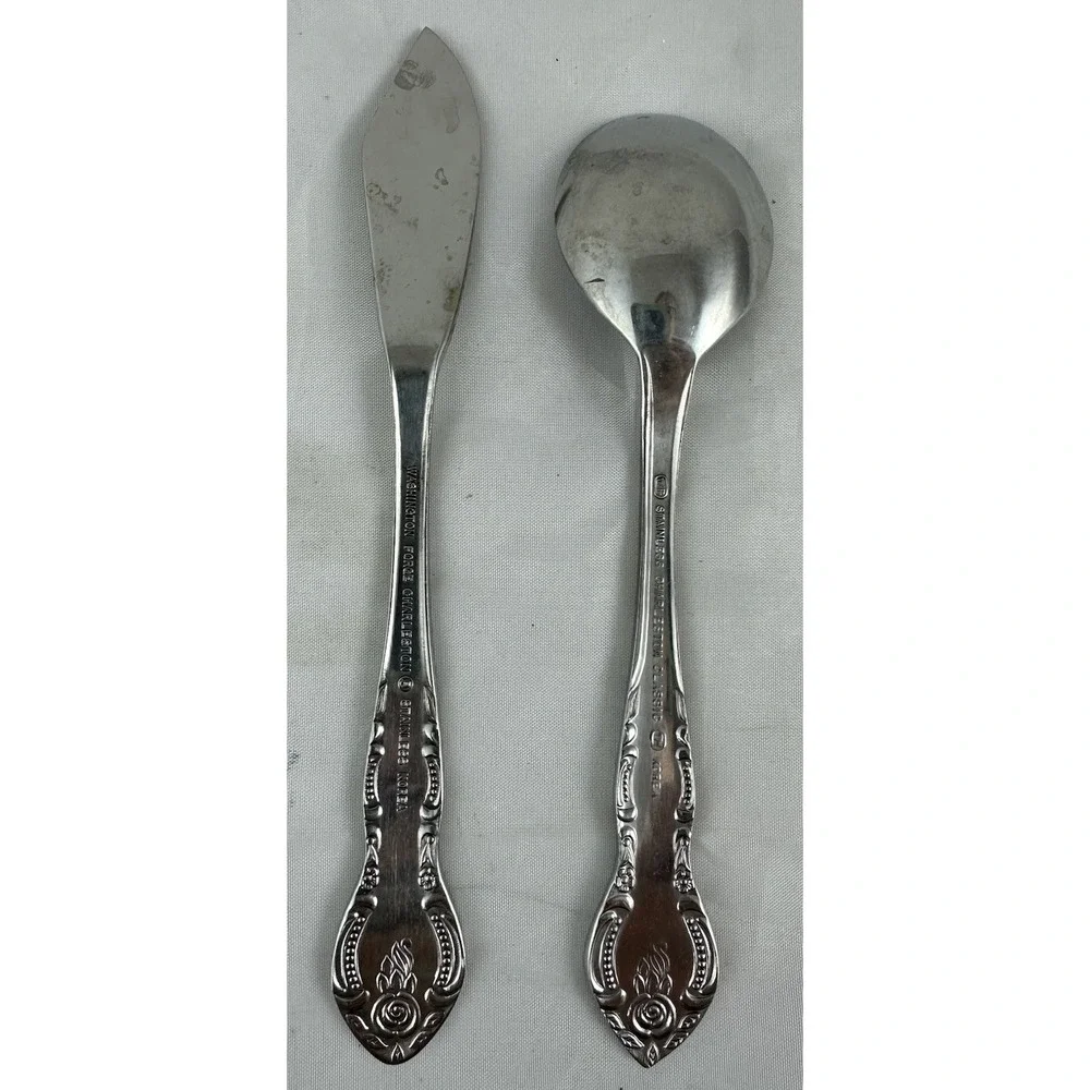 Washington Forge Charleston Classic Butter Knife & Sugar Spoon Set